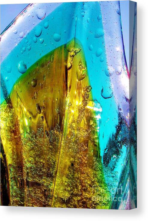 Still Life Canvas Print featuring the photograph Glass Color and Light by Kathi Mirto