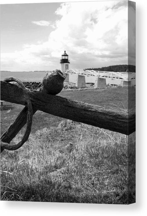 Lighthouse Canvas Print featuring the photograph Marshall Point Light #3 by Becca Wilcox