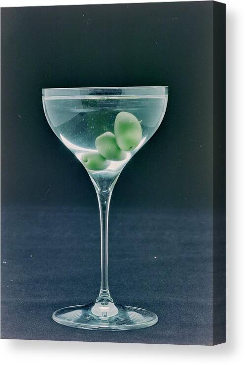 Nobody Canvas Print featuring the photograph A Martini by Romulo Yanes