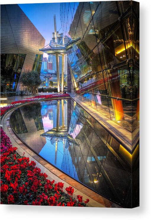 Aria Canvas Print featuring the photograph Arai in Vegas by Michael Ash