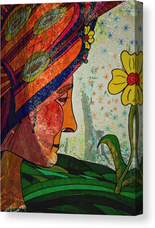Gardens Canvas Print featuring the painting Becoming The Garden - Garden Appreciation by Marie Jamieson