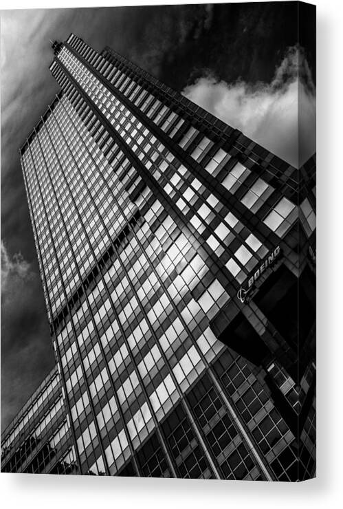 Architecture Canvas Print featuring the photograph Boeing World Headquarters by James Howe
