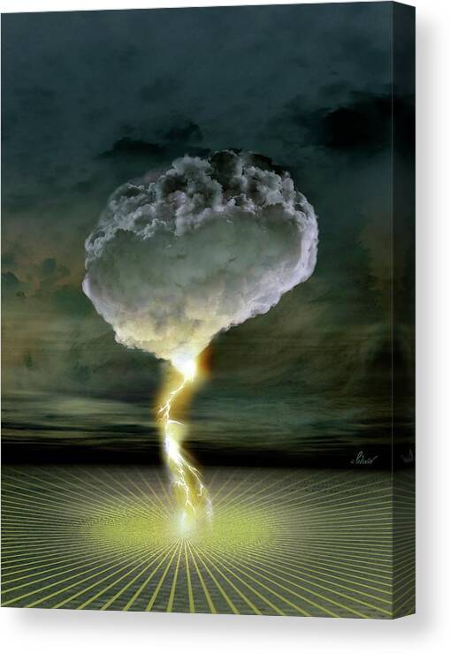 Human Canvas Print featuring the photograph Brainstorm by Jean-francois Podevin/science Photo Library