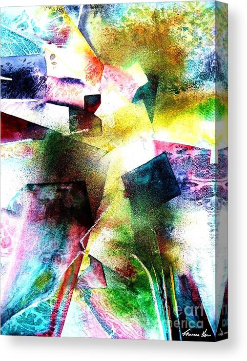 Abstract Canvas Print featuring the painting Breakthrough by Frances Ku