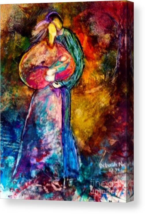 Faceless Canvas Print featuring the painting Cherished by Deborah Nell