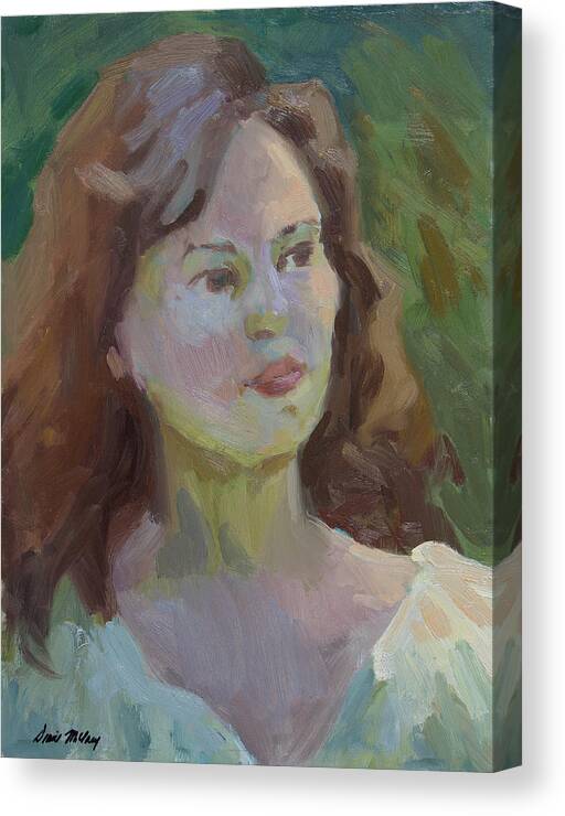 Cynthia Canvas Print featuring the painting Cynthia by Diane McClary