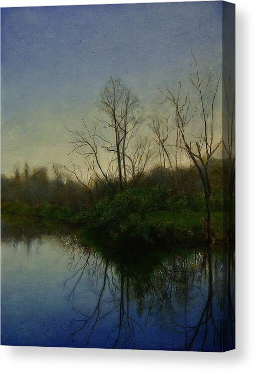 Landscape Canvas Print featuring the painting Early Spring by Wayne Daniels