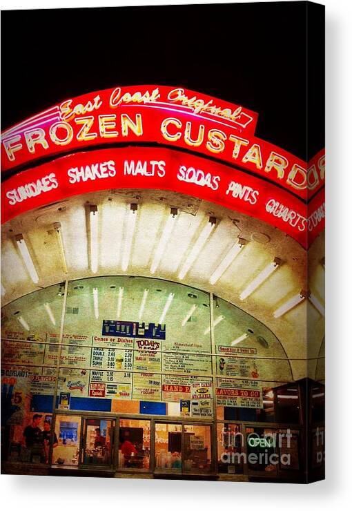 East Coast Canvas Print featuring the photograph East Coast Custard by Rachel Barrett