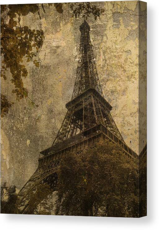 Eiffel Tower Canvas Print featuring the photograph Eiffel Tower Paris France by Bob Coates
