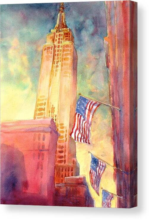 Landscape Canvas Print featuring the painting Empire State by Virgil Carter