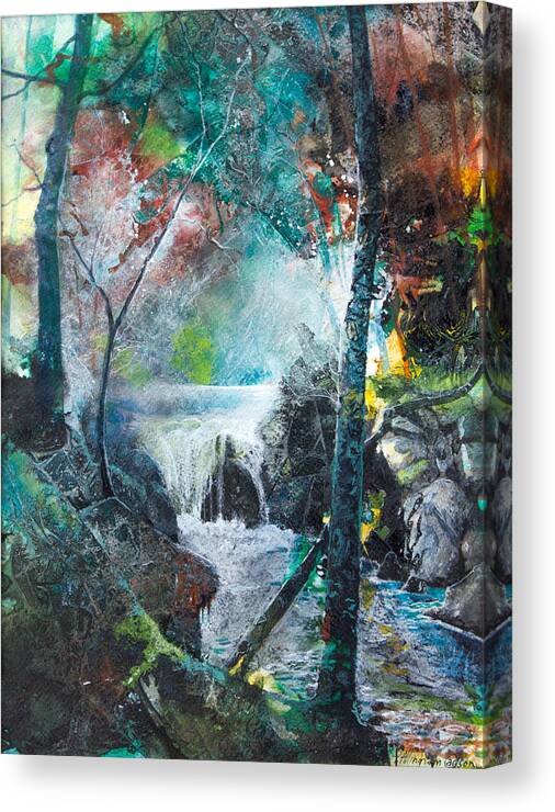 Art Canvas Print featuring the painting Fairy Woods II by Patricia Allingham Carlson