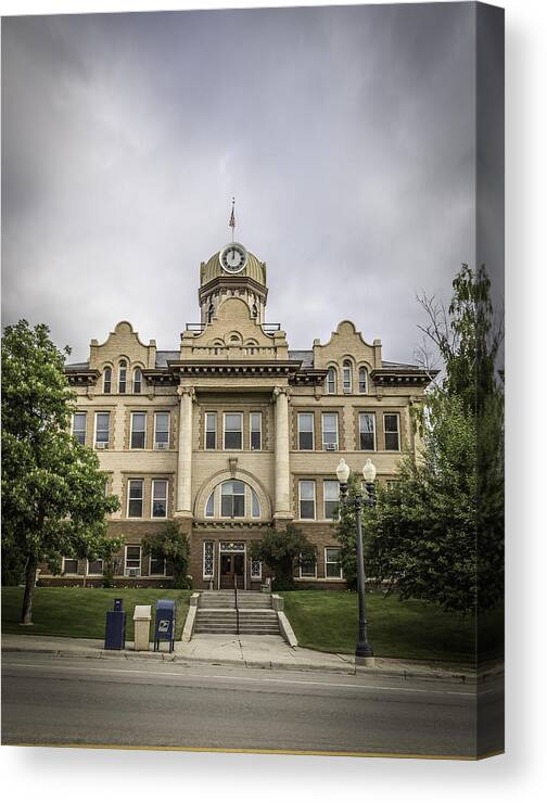 Fergus County Courthouse Canvas Print featuring the photograph Fergus County Courthouse by Thomas Young