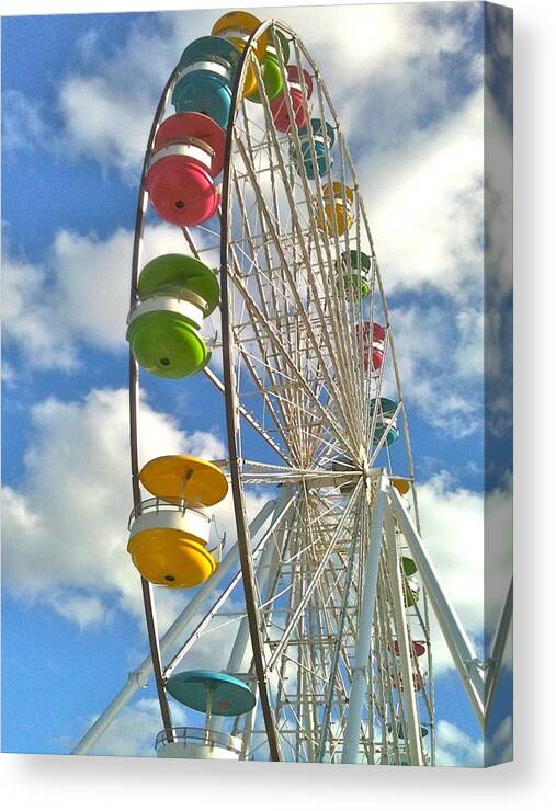 Ferris Wheel Canvas Print featuring the photograph Ferris Wheel by Shelley Overton
