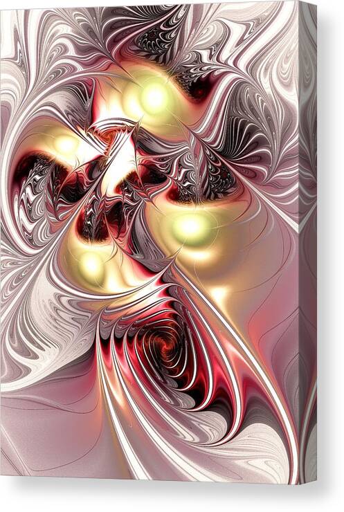 Malakhova Canvas Print featuring the digital art Flight of the Phoenix by Anastasiya Malakhova