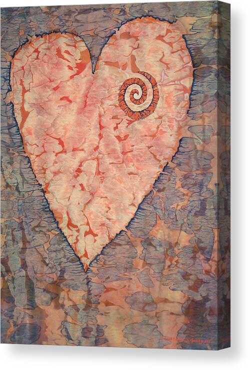 Heart Canvas Print featuring the painting From The Heart by Lynda Hoffman-Snodgrass