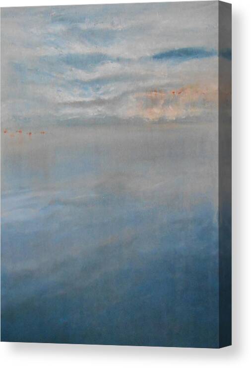 Landscape Canvas Print featuring the painting Frozen by Jane See
