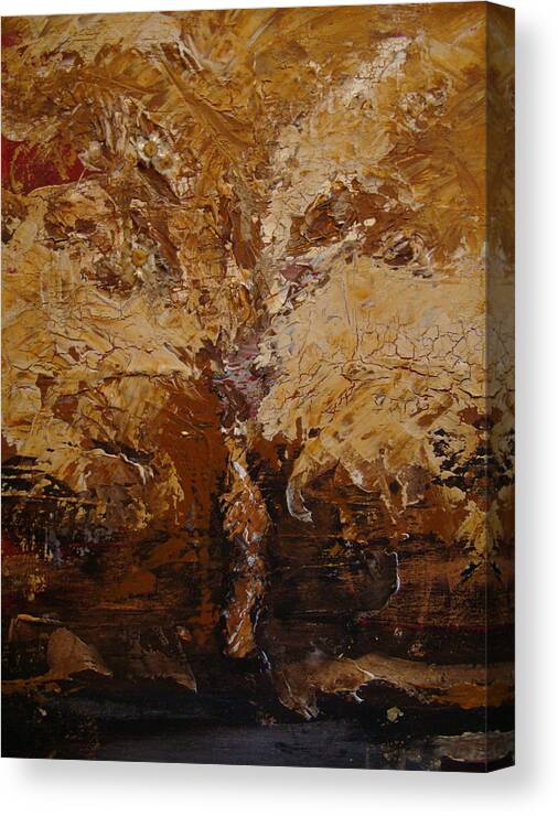 Tree Canvas Print featuring the painting Harvest by Holly Picano