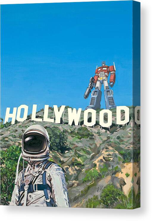 Astronaut Canvas Print featuring the painting Hollywood Prime by Scott Listfield