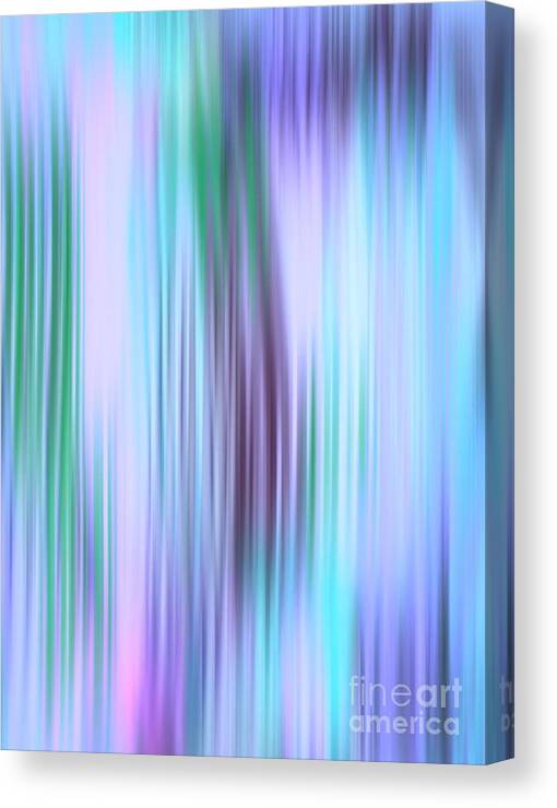 Digital Art Abstract Canvas Print featuring the digital art Iced Abstract by Gayle Price Thomas