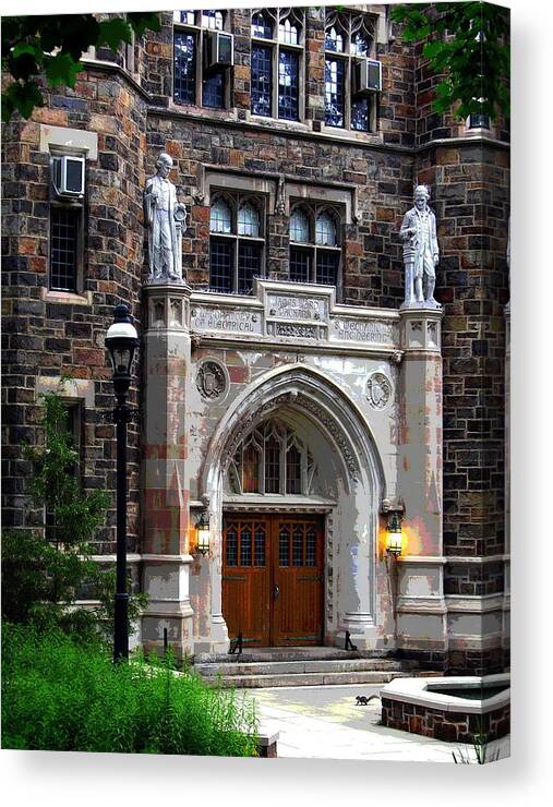 Lehigh University Canvas Print featuring the photograph Lehigh University Bethlehem Packard Laboratory by Jacqueline M Lewis