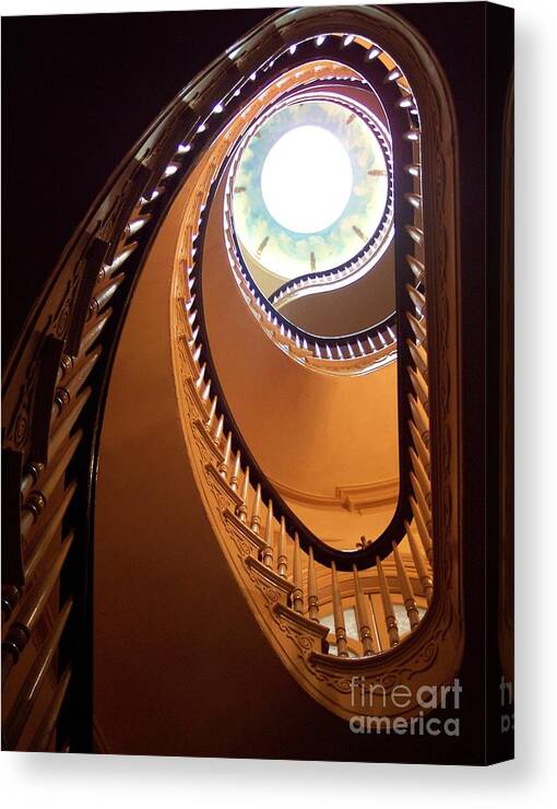 New York Canvas Print featuring the sculpture Looking Up by Jacqui Thomas