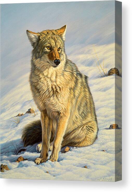 Wildlife Canvas Print featuring the painting Misunderstood by Paul Krapf