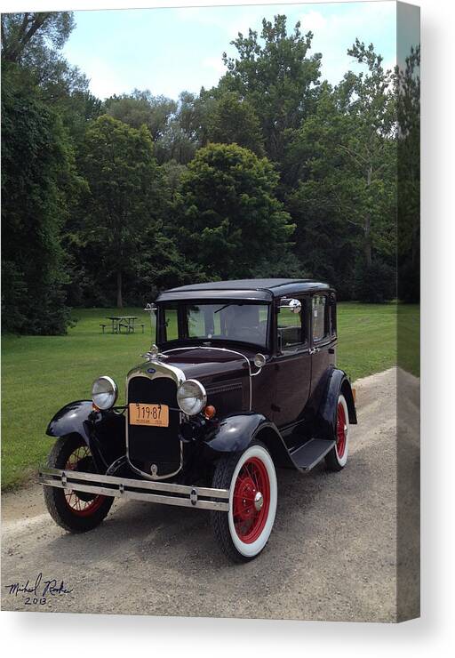 Ford Canvas Print featuring the photograph Model T Ford by Michael Rucker