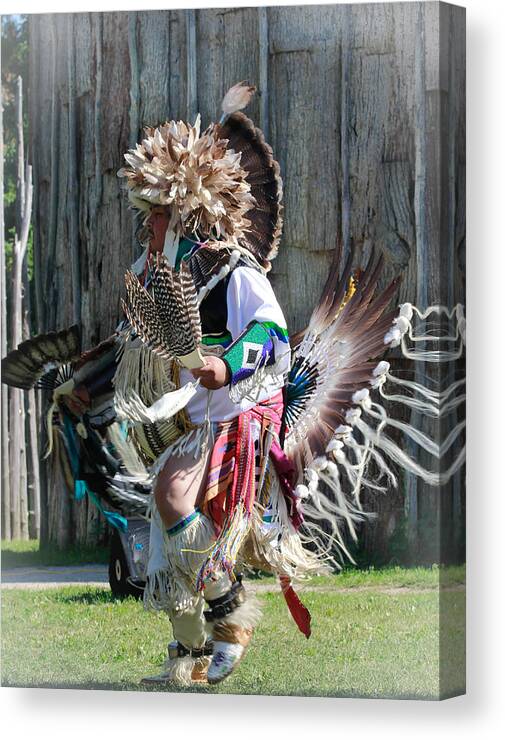 Action Canvas Print featuring the photograph Native Dancer by Nick Mares