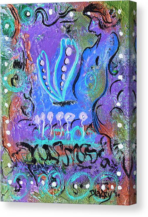 Reborn Canvas Print featuring the painting New Life by Donna Blackhall