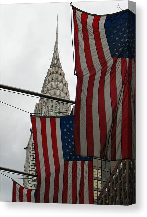 United States Canvas Print featuring the photograph New York USA by Darin Volpe