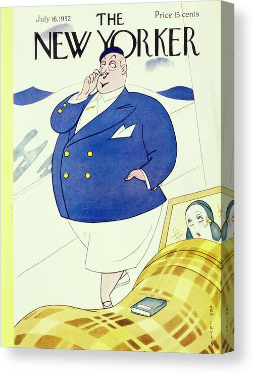 Illustration Canvas Print featuring the painting New Yorker July 16 1932 by Rea Irvin