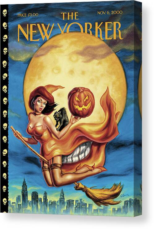 The Witching Hour Canvas Print featuring the painting The Witching Hour by Owen Smith