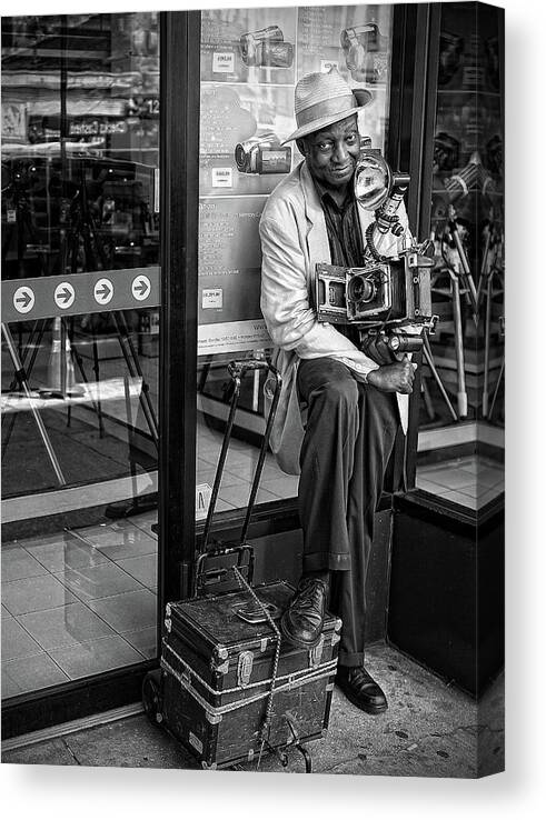 Camera Canvas Print featuring the photograph Old School by Goran Jovic