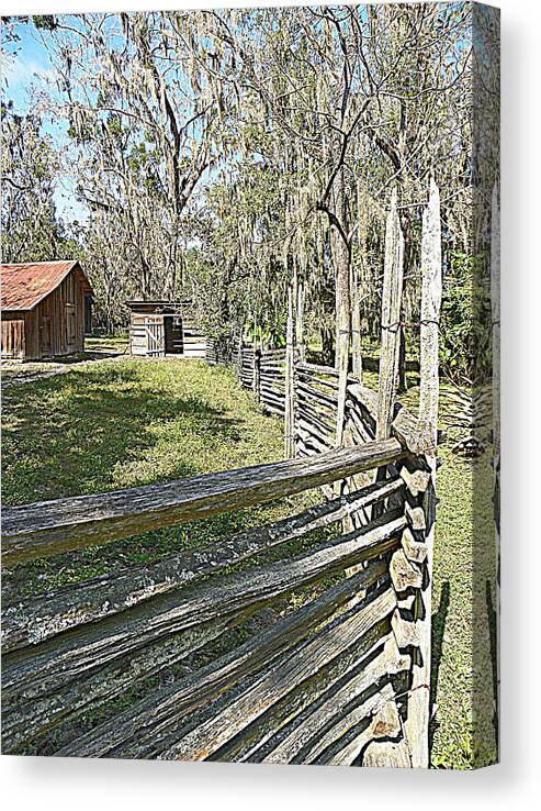 Old Horse Barn Canvas Print featuring the photograph Ole Horse Barn by Sheri McLeroy