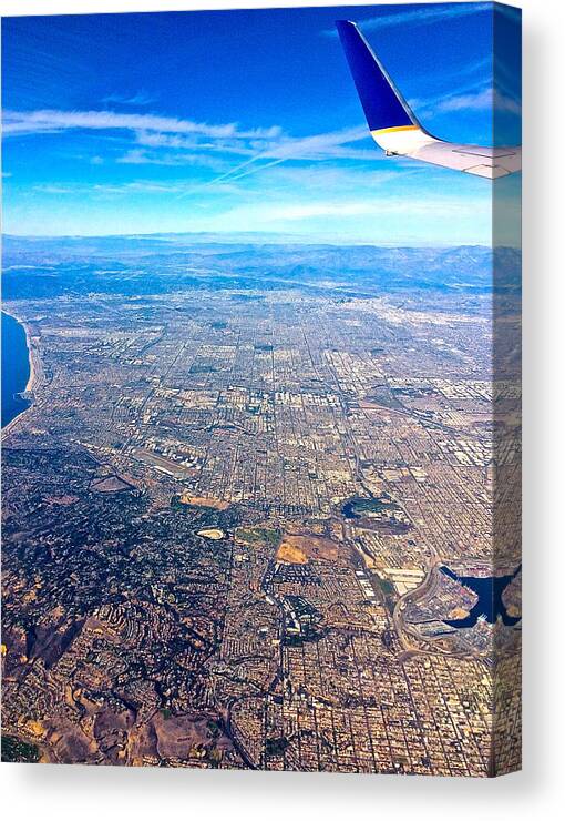 All Products Canvas Print featuring the photograph On Top Of LA by Lorna Maza