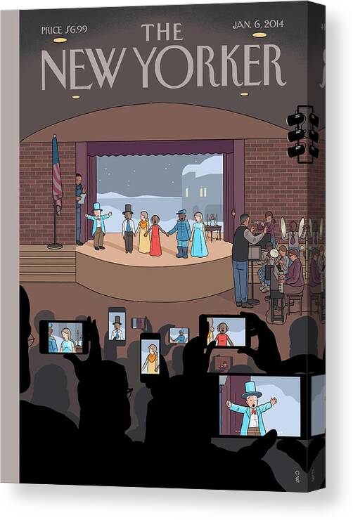 Play Canvas Print featuring the painting All Together Now by Chris Ware