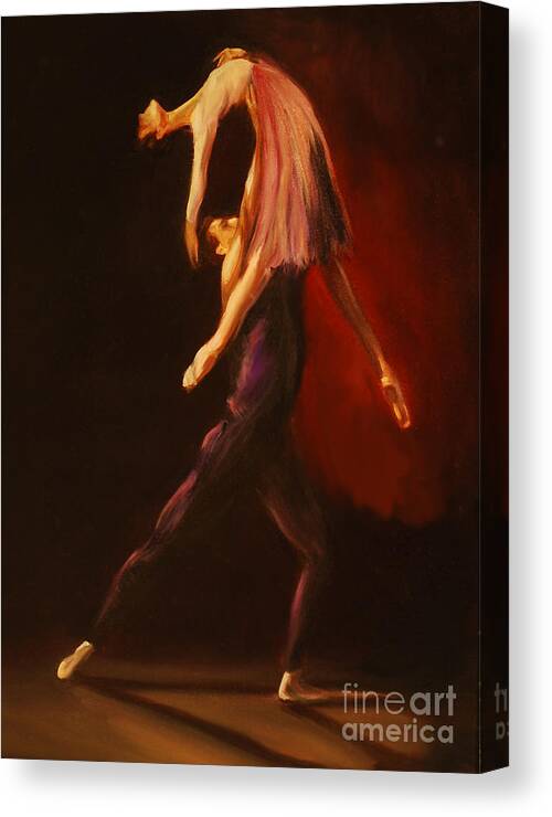 Ballet Canvas Print featuring the painting Passion by Nancy Bradley