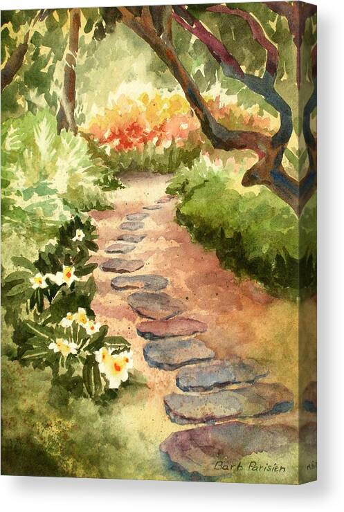 Path Canvas Print featuring the painting Pathway by Barbara Parisien