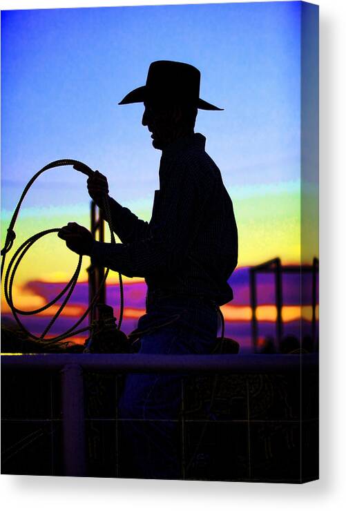 Cowboy Canvas Print featuring the photograph Ready to Rope I by Toni Hopper