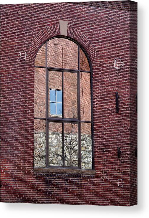Reflection Canvas Print featuring the photograph Reflections on the Past by Richard Reeve