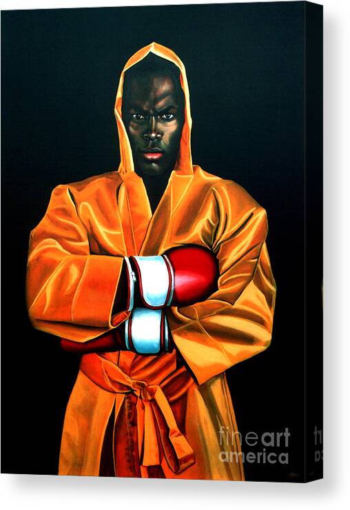 Remy Bonjasky Canvas Print featuring the painting Remy Bonjasky by Paul Meijering