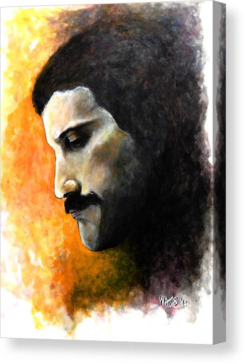 Mercury Canvas Print featuring the painting Rhapsody - Freddie Mercury by William Walts