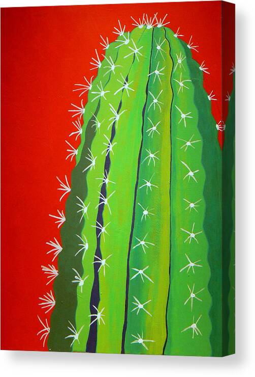 Cactus Canvas Print featuring the painting Saguaro Cactus by Karyn Robinson