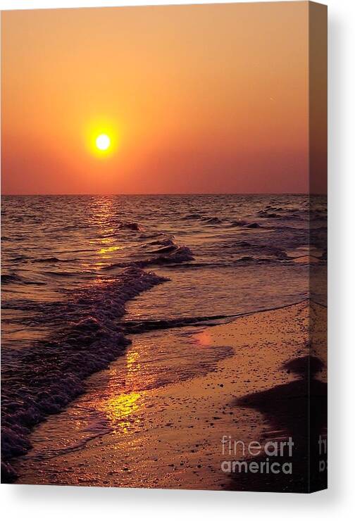 Bestseller Canvas Print featuring the photograph Sanibel Sunset by D Hackett