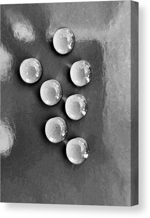 Black Canvas Print featuring the photograph Seven Challenges by Patricia Januszkiewicz