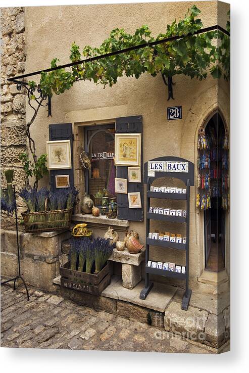 France Canvas Print featuring the photograph Shop, France by John Shaw