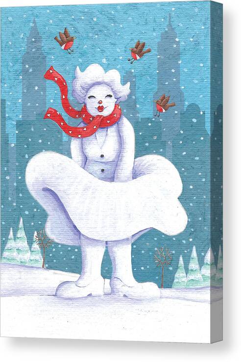 Snow Business Marilyn Canvas Print / Canvas Art by MGL Meiklejohn Graphics  Licensing - Fine Art America
