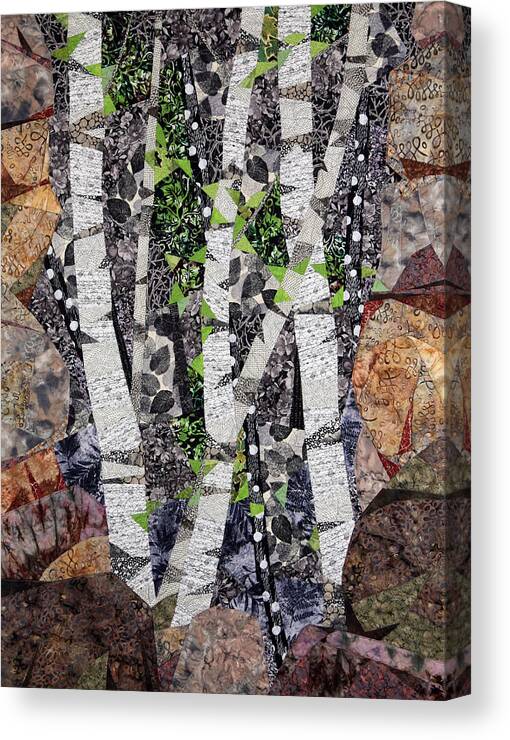 Trees Canvas Print featuring the tapestry - textile Spring in the Mountains by Linda Beach