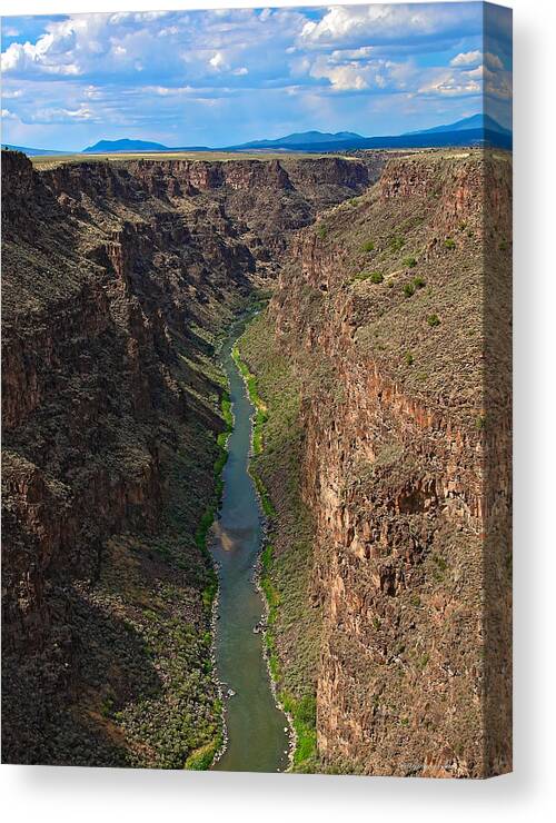 River Canvas Print featuring the photograph Taos Box New Mexico by Britt Runyon