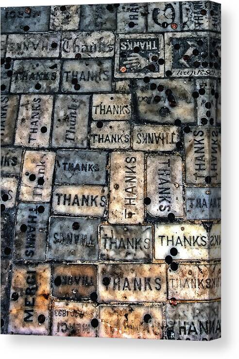 Thanks Canvas Print featuring the photograph Thanks by Kathleen K Parker